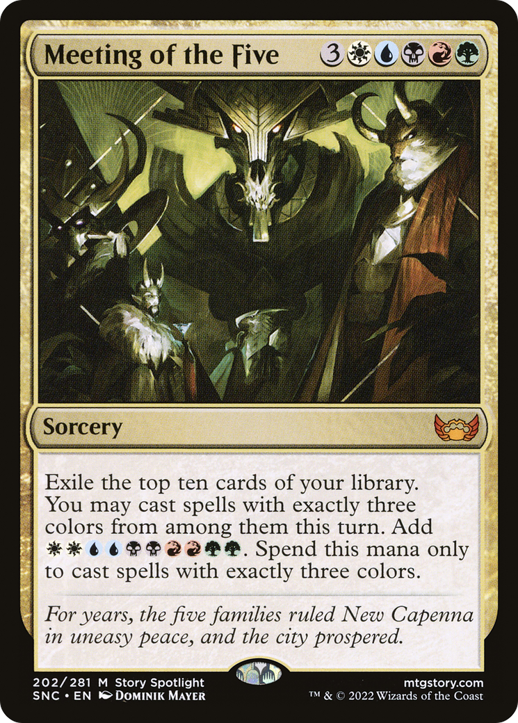 Meeting of the Five [Streets of New Capenna] Foil