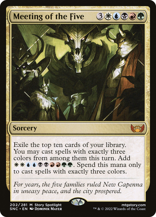 Meeting of the Five [Streets of New Capenna] Foil