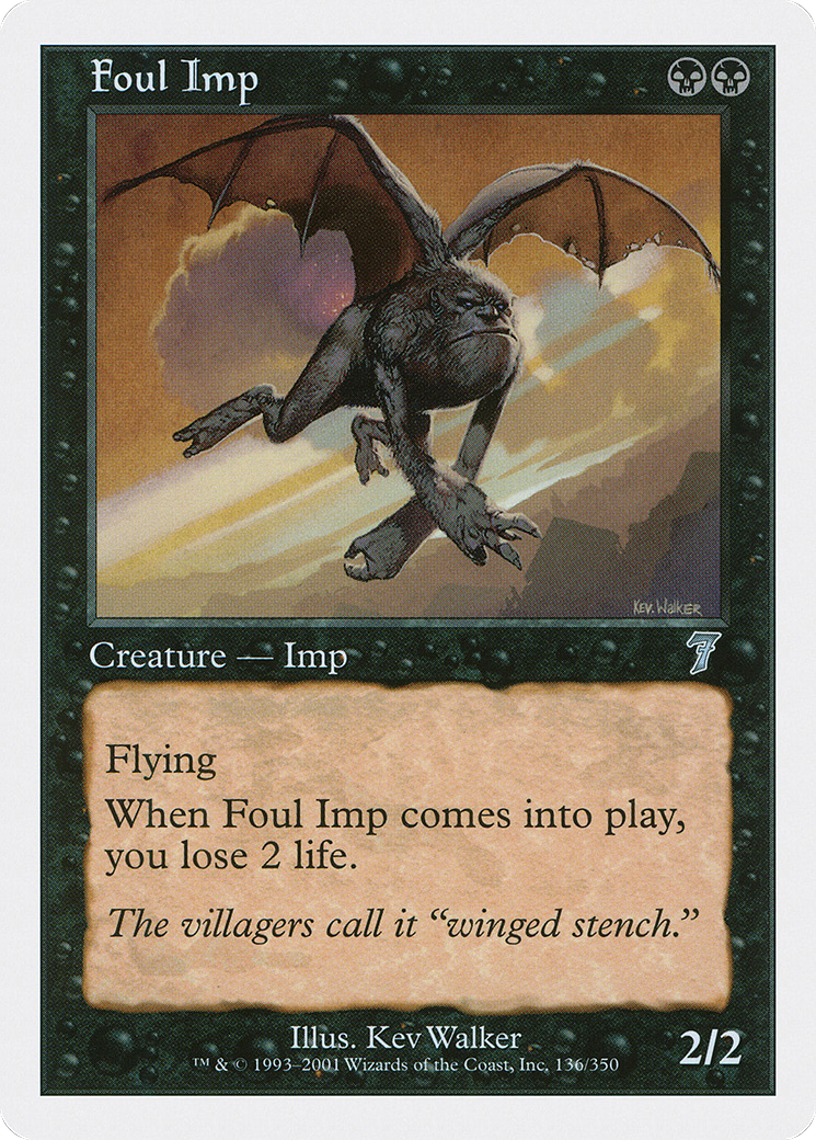 Foul Imp (136) Foil - Seventh Edition