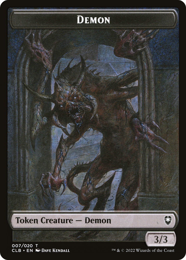 Demon Token [Commander Legends: Battle for Baldur's Gate Tokens] | Silver Goblin