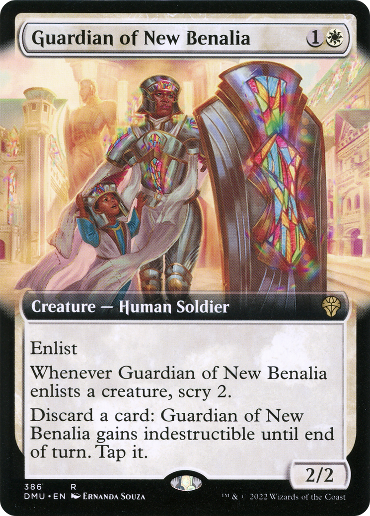 Guardian of New Benalia (Extended Art) [Dominaria United] Foil