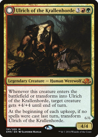 Ulrich of the Krallenhorde // Ulrich, Uncontested Alpha [Eldritch Moon] Foil