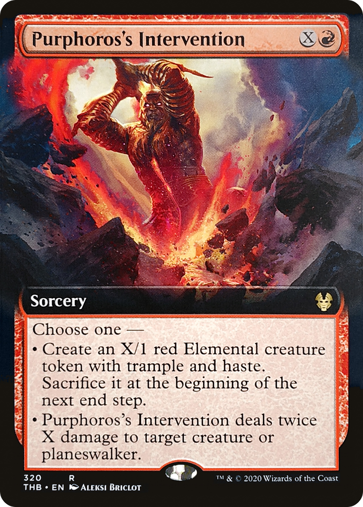Purphoros's Intervention (Extended Art) (320) - Theros Beyond Death