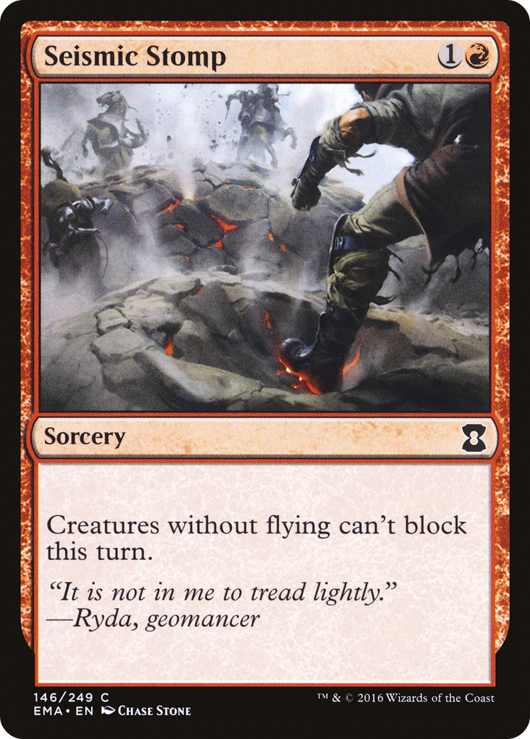 Seismic Stomp (146) Foil - Eternal Masters