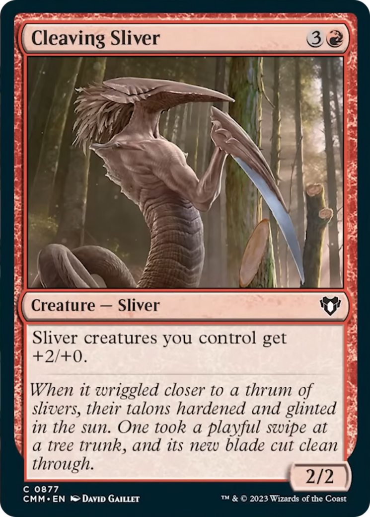 Cleaving Sliver [Commander Masters] | Silver Goblin