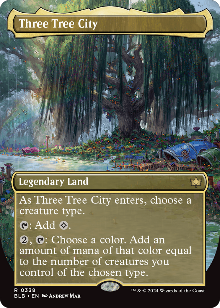 Three Tree City (Borderless) (0338) [Bloomburrow] | Silver Goblin