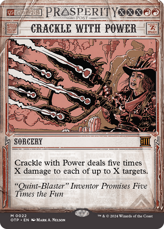 Crackle with Power [Outlaws of Thunder Junction: Breaking News] Foil