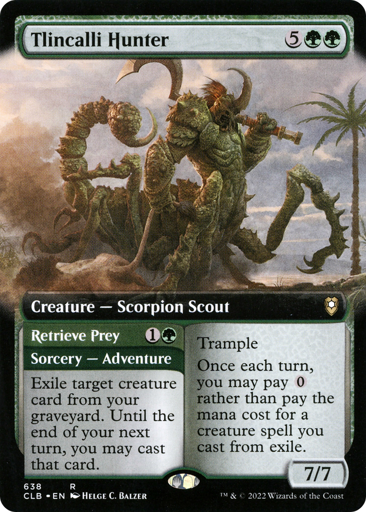 Tlincalli Hunter (Extended Art) (638) - Commander Legends: Battle for Baldur's Gate