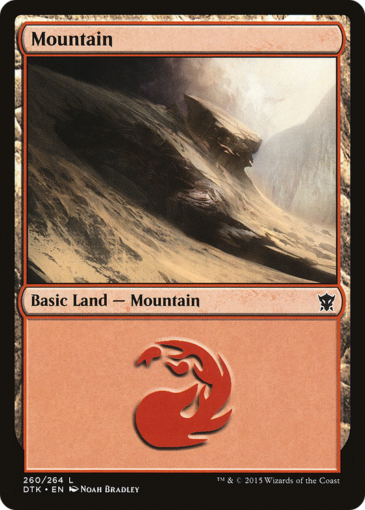 Mountain (260) [Dragons of Tarkir] Foil