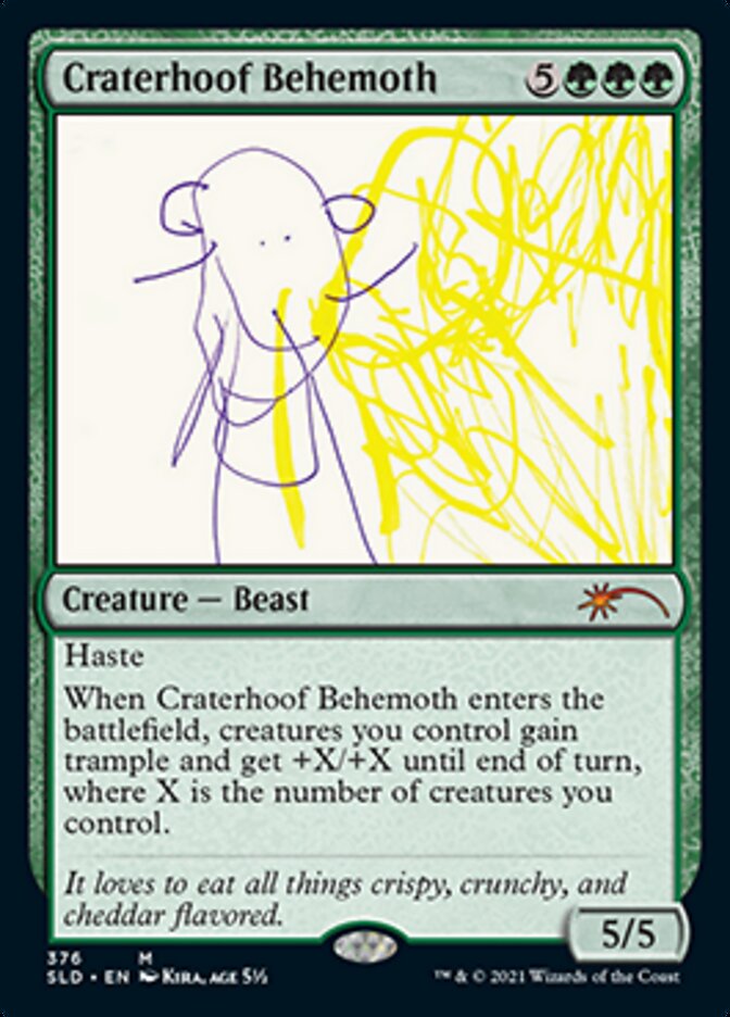Craterhoof Behemoth (376) [Secret Lair Drop Series] | Silver Goblin