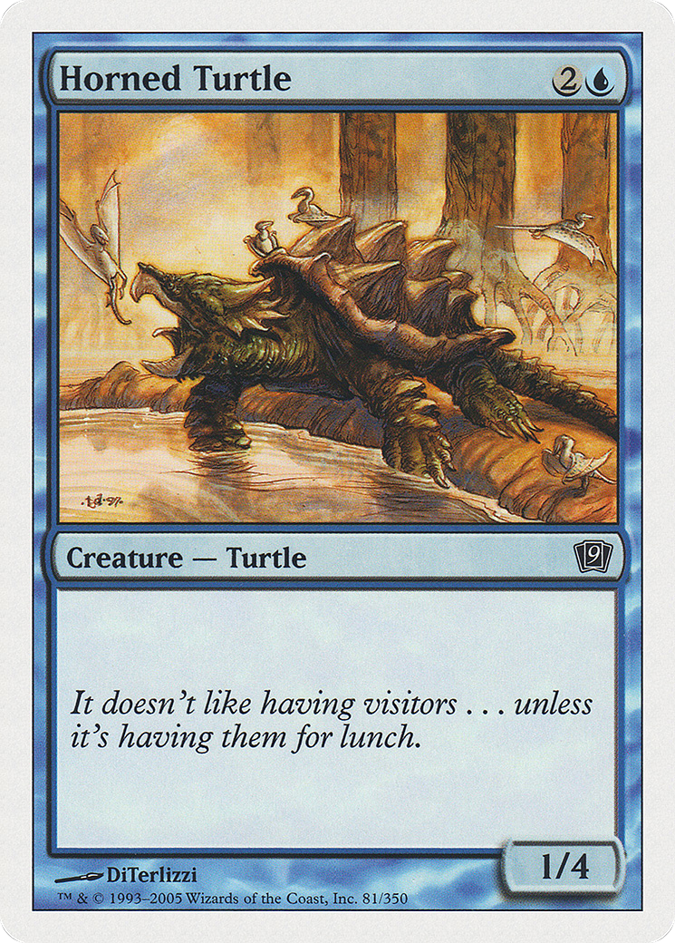 Horned Turtle (081) Foil - Ninth Edition