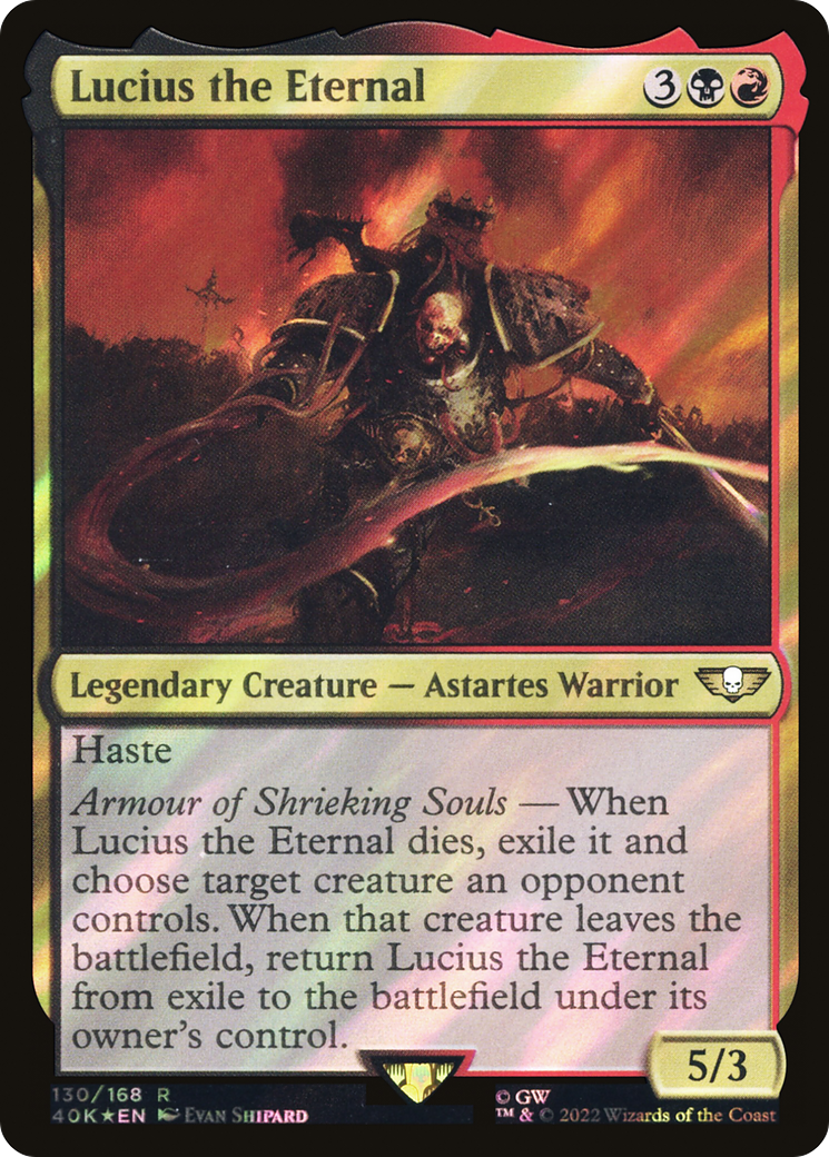 Lucius the Eternal (130) Surge Foil - Warhammer 40,000 Commander
