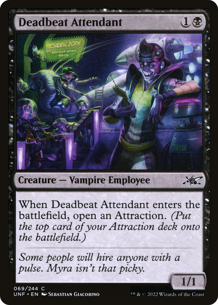 Deadbeat Attendant [Unfinity] Foil