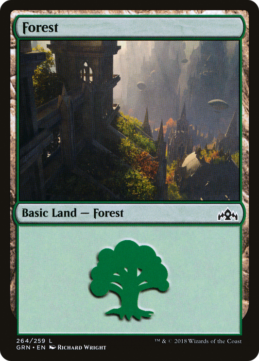 Forest (264) [Guilds of Ravnica] Foil