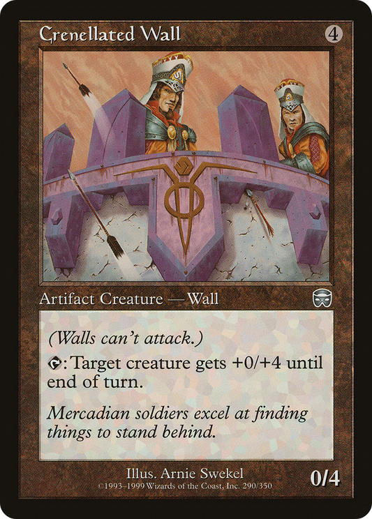 Crenellated Wall [Mercadian Masques] Foil