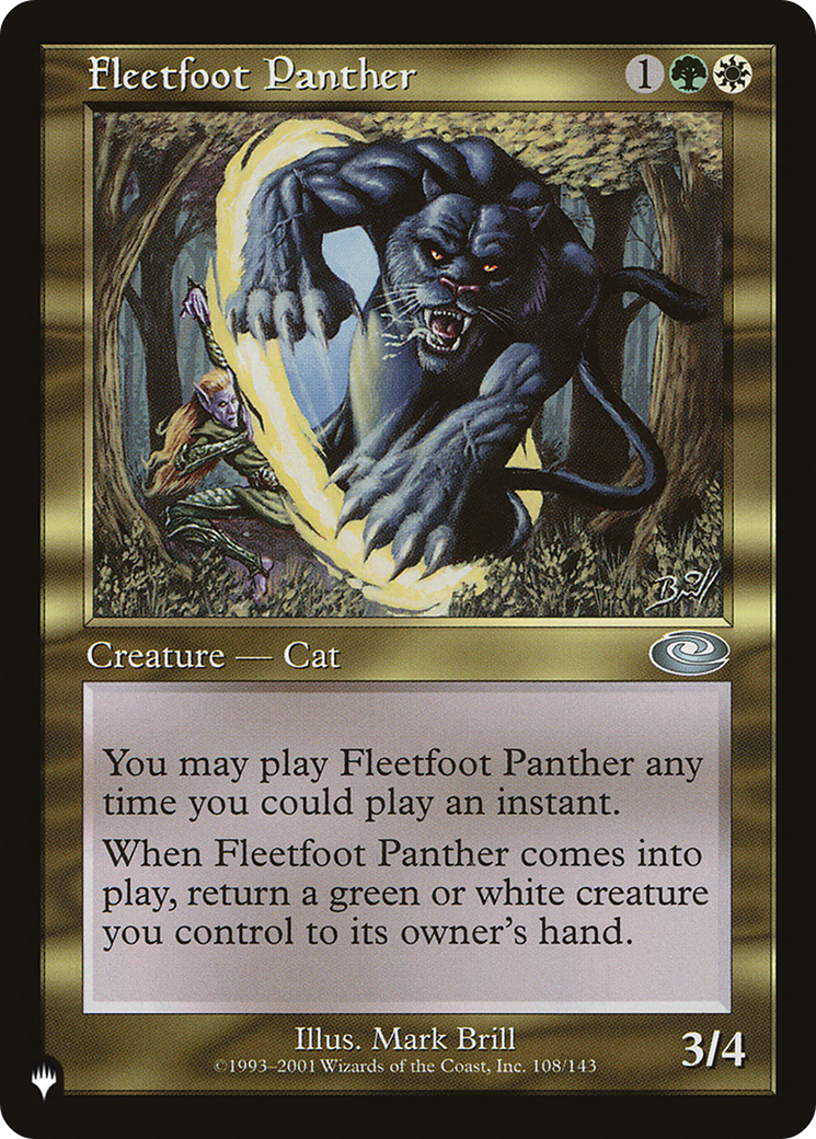 Fleetfoot Panther [The List] | Silver Goblin
