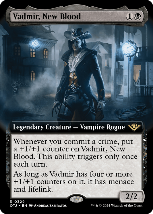 Vadmir, New Blood (Extended Art) [Outlaws of Thunder Junction] Foil