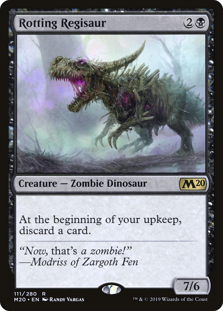 Rotting Regisaur [Core Set 2020] Foil