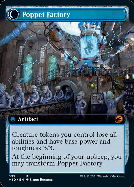 Poppet Stitcher // Poppet Factory (Extended Art) [Innistrad: Midnight Hunt] Foil