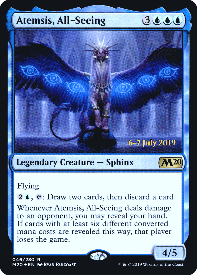 Atemsis, All-Seeing [Core Set 2020 Prerelease Promos] | Silver Goblin