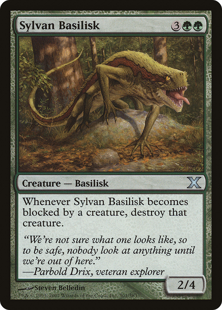Sylvan Basilisk (301) Foil - Tenth Edition