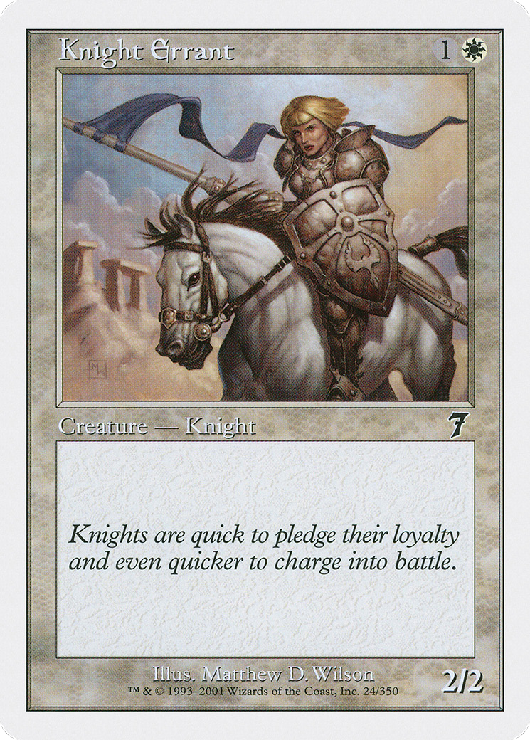 Knight Errant (024) Foil - Seventh Edition