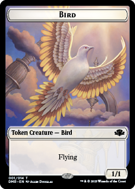 Zombie // Bird Double-Sided Token [Dominaria Remastered Tokens] | Silver Goblin