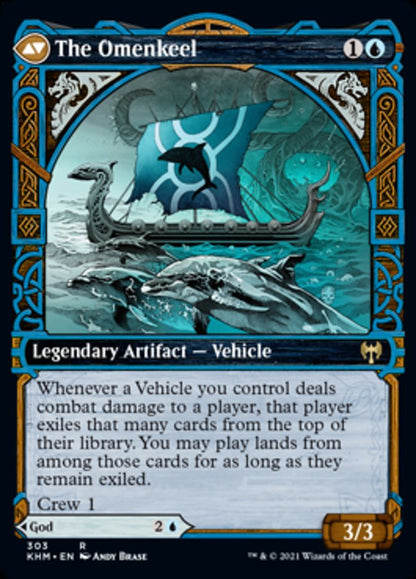Cosima, God of the Voyage // The Omenkeel (Showcase) [Kaldheim] Foil