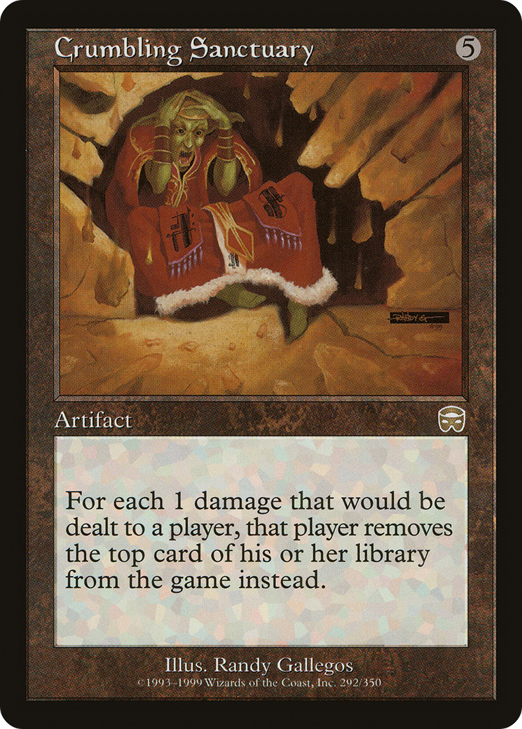 Crumbling Sanctuary [Mercadian Masques] Foil