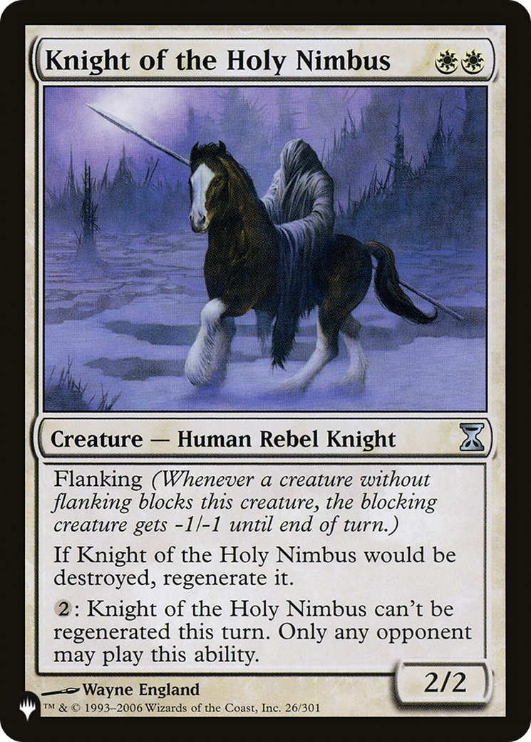 Knight of the Holy Nimbus [The List] | Silver Goblin