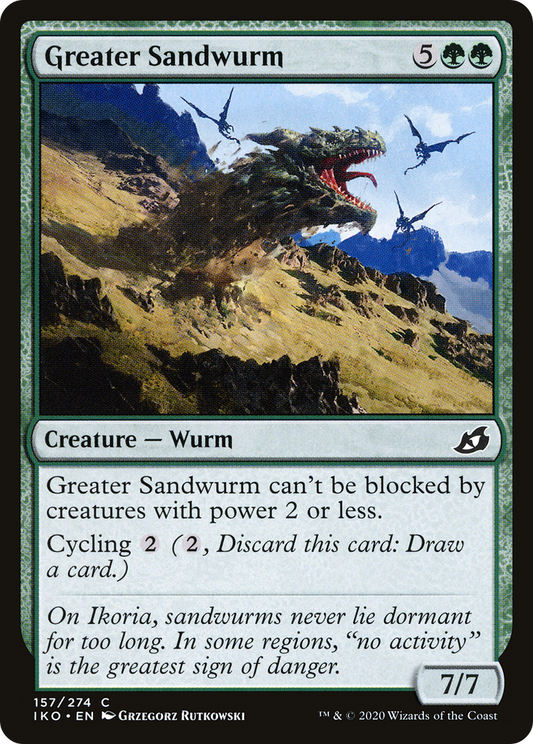 Greater Sandwurm [Ikoria: Lair of Behemoths] Foil