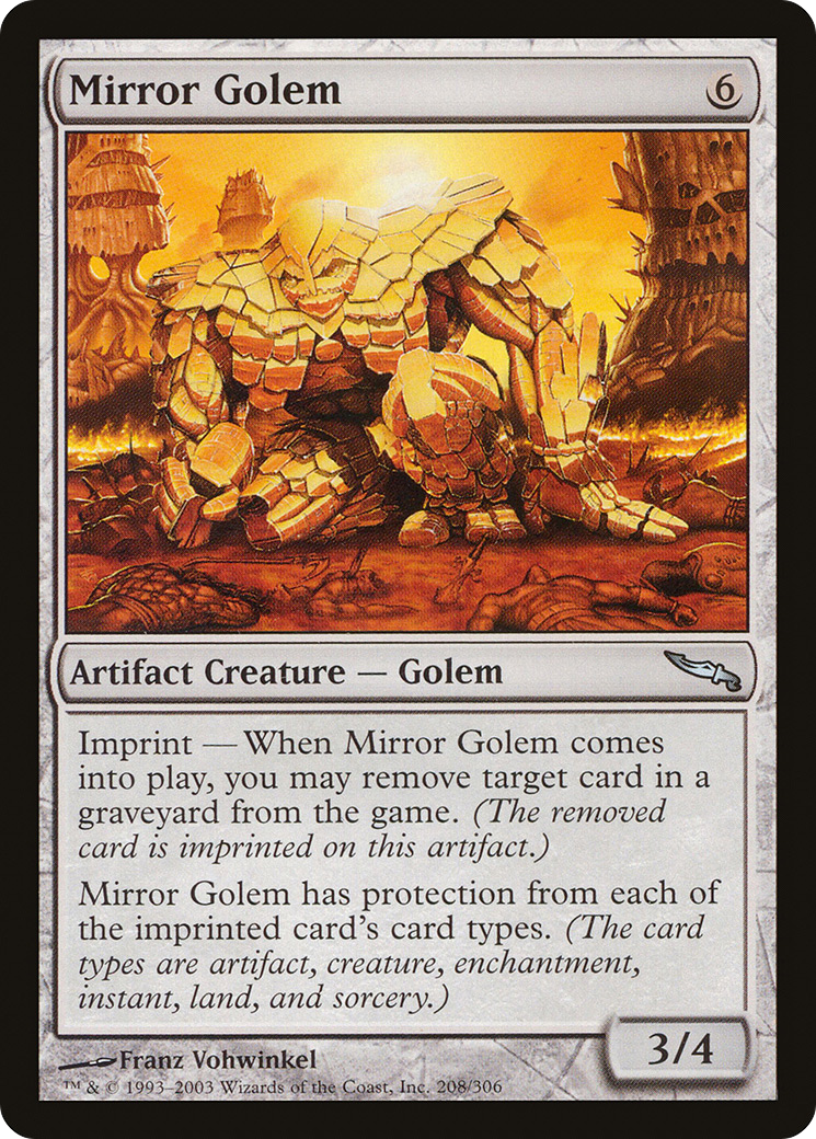 Mirror Golem [Mirrodin] Foil