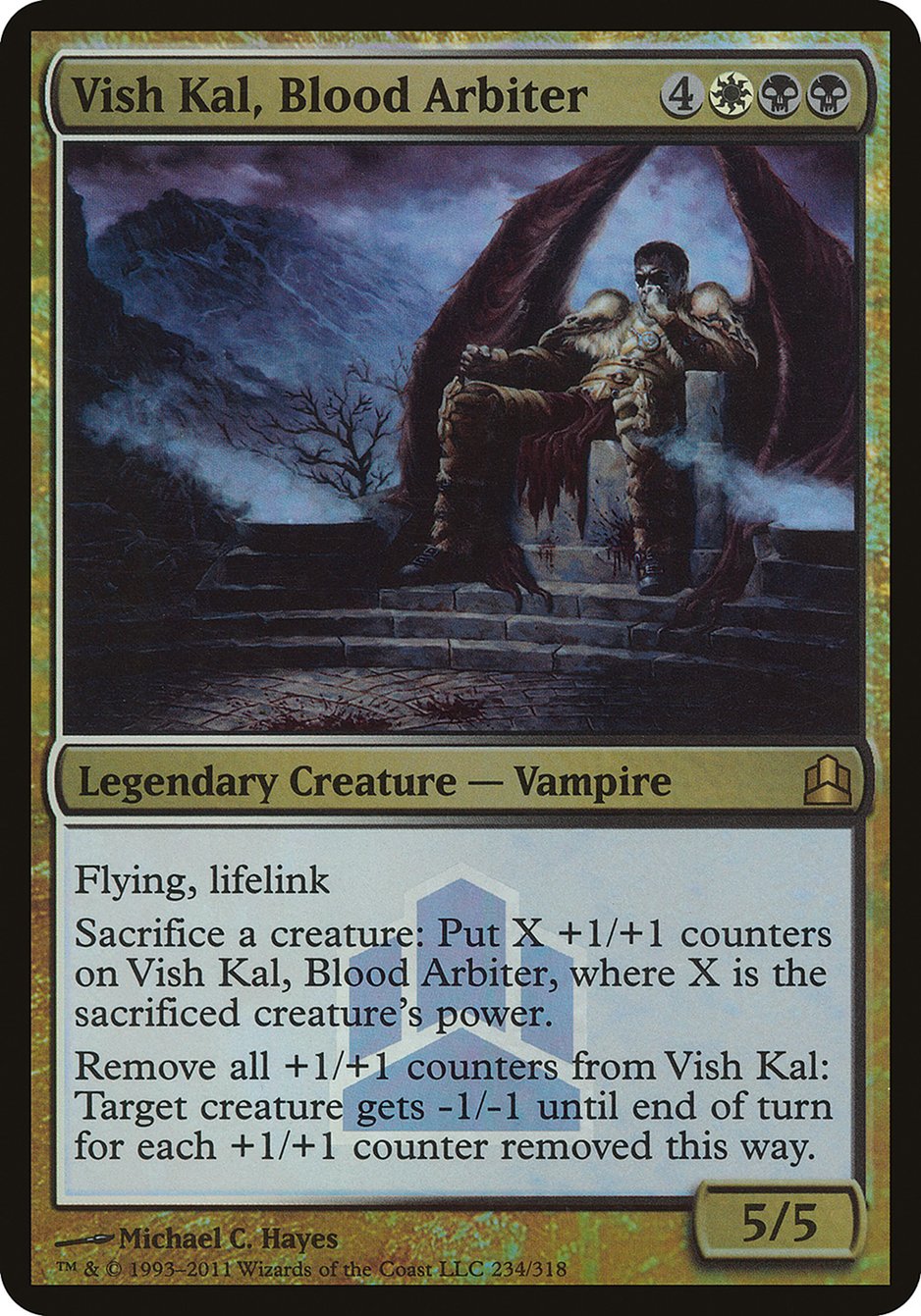 Vish Kal, Blood Arbiter (Launch) (Oversized) [Commander 2011 Oversized] | Silver Goblin