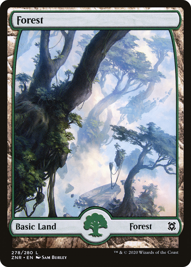 Forest (278) [Zendikar Rising] Foil