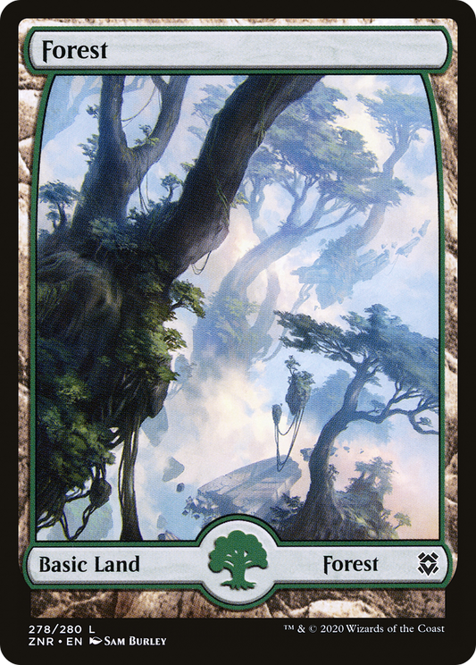 Forest (278) [Zendikar Rising] Foil