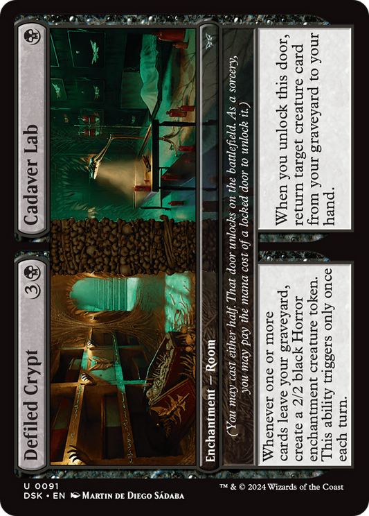 Defiled Crypt // Cadaver Lab [Duskmourn: House of Horror] Foil