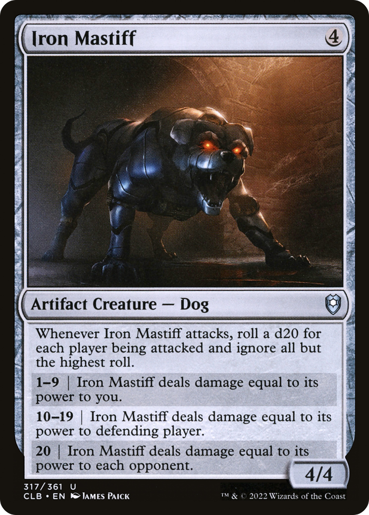 Iron Mastiff [Commander Legends: Battle for Baldur's Gate] Foil