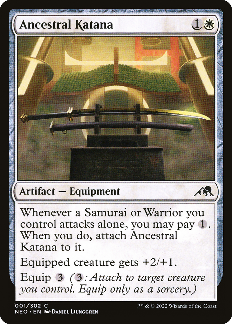 Ancestral Katana [Kamigawa: Neon Dynasty] Foil
