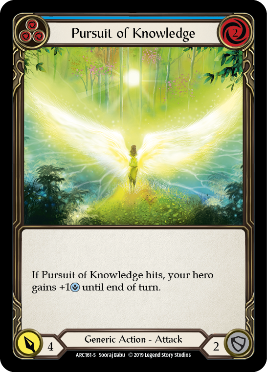 Pursuit of Knowledge [ARC161-S] (Arcane Rising)  1st Edition Rainbow Foil | Silver Goblin