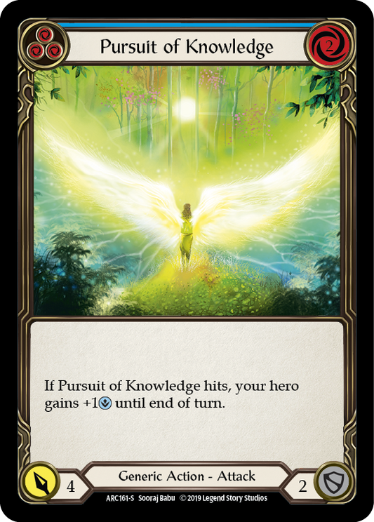 Pursuit of Knowledge 1st Edition Rainbow Foil (ARC161) - Arcane Rising