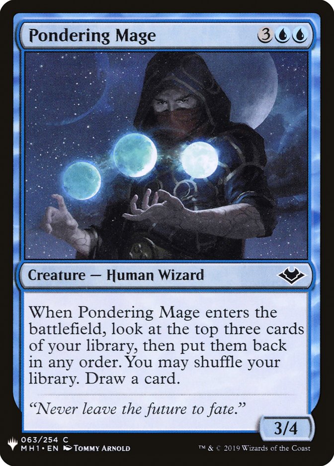 Pondering Mage [Mystery Booster] | Silver Goblin