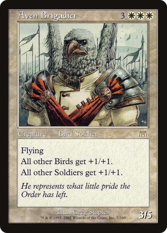 Aven Brigadier [Onslaught] Foil