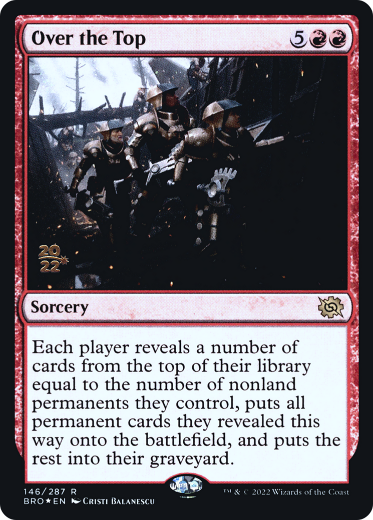 Over the Top [The Brothers' War Prerelease Promos] | Silver Goblin