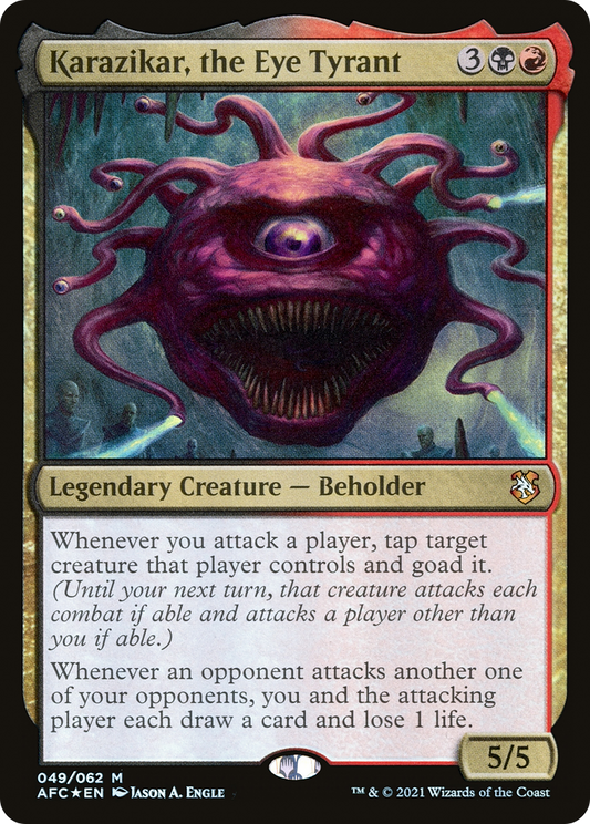 Karazikar, the Eye Tyrant [Dungeons & Dragons: Adventures in the Forgotten Realms Commander]