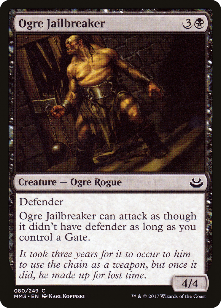 Ogre Jailbreaker [Modern Masters 2017] Foil