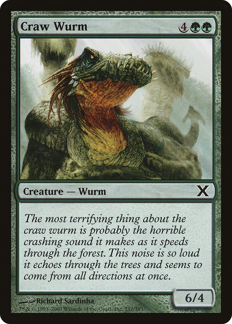 Craw Wurm [Tenth Edition] Foil