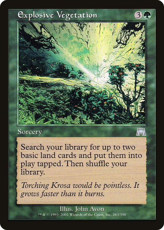 Explosive Vegetation [Onslaught] Foil