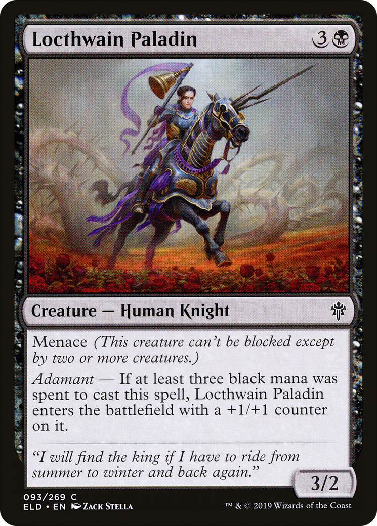 Locthwain Paladin [Throne of Eldraine] Foil
