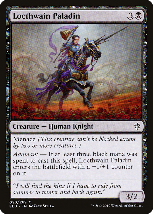 Locthwain Paladin [Throne of Eldraine] Foil
