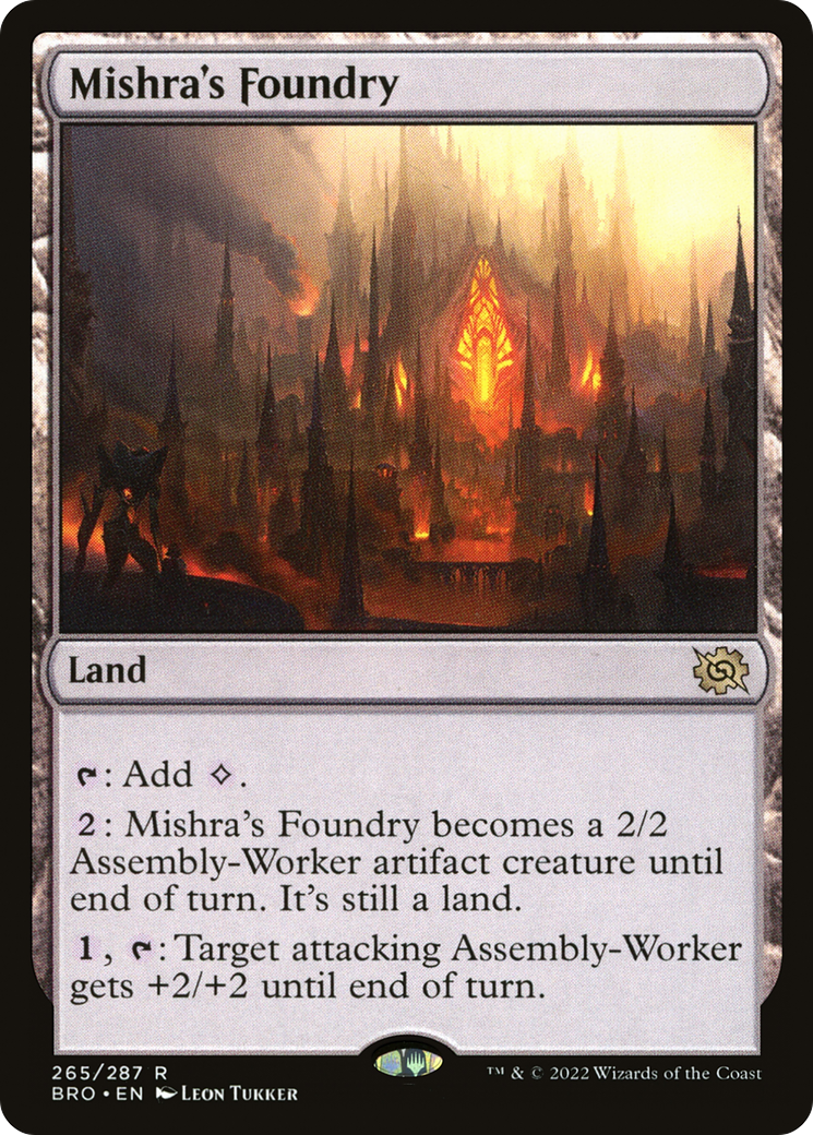 Mishra's Foundry (265) Foil - The Brothers' War